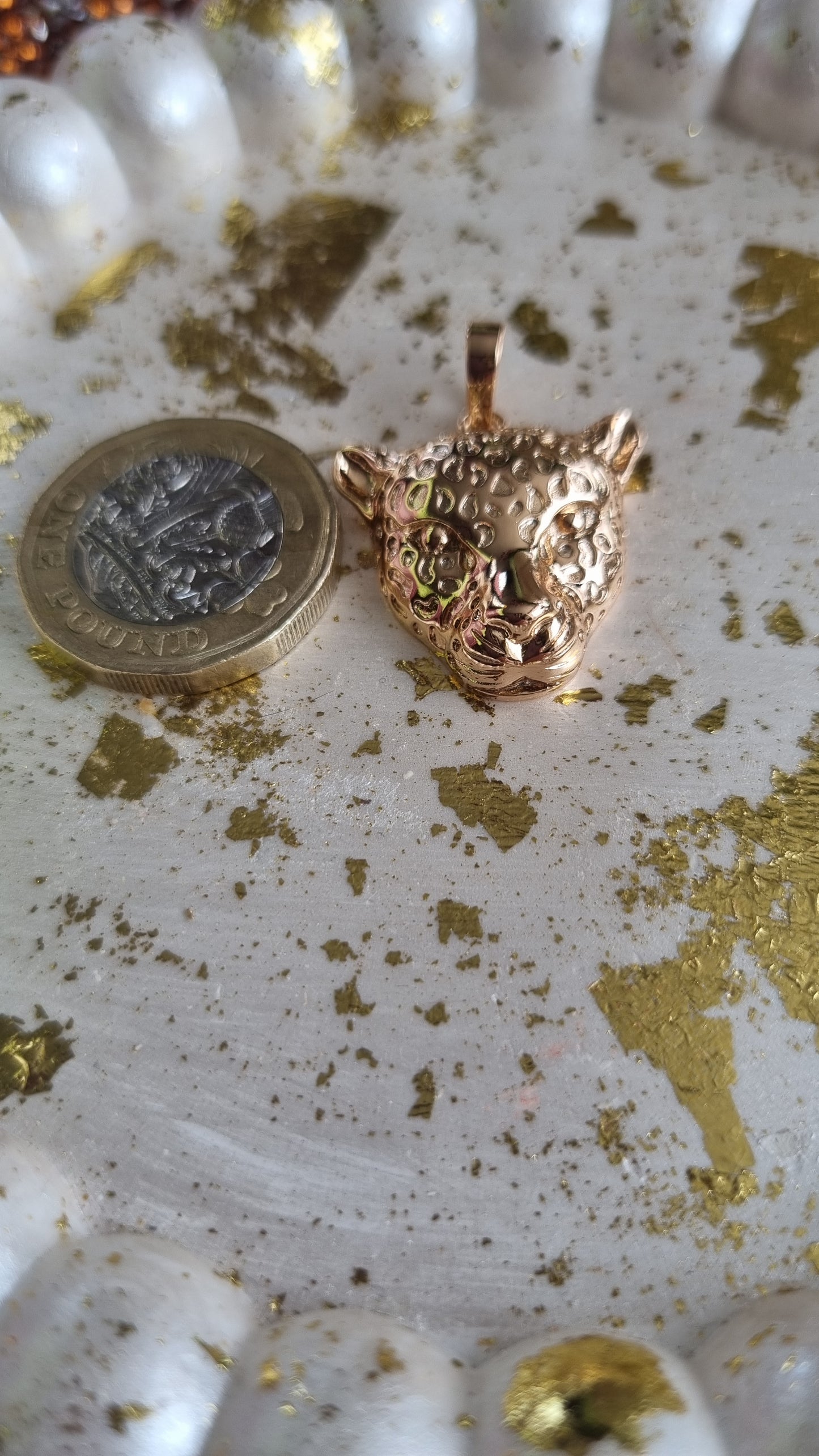 18kr.gold plated pendant