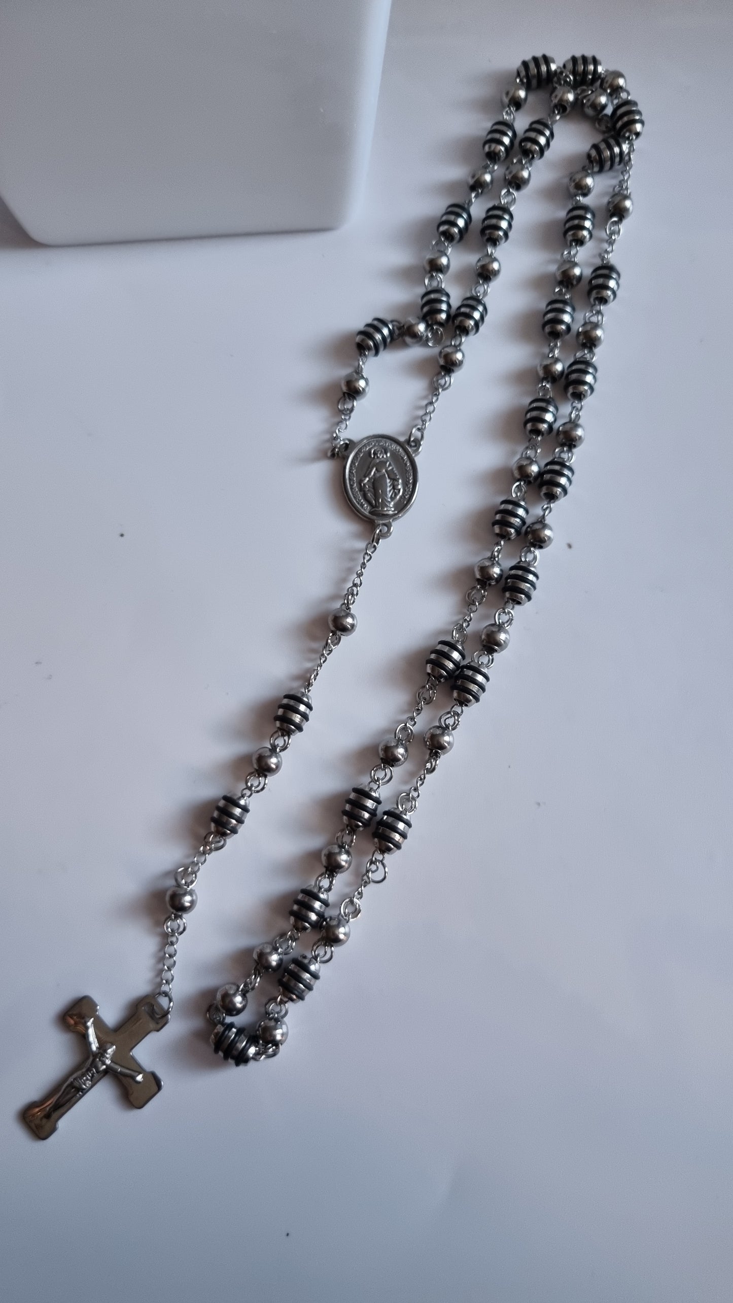 Men necklace stainless steel platinum plated