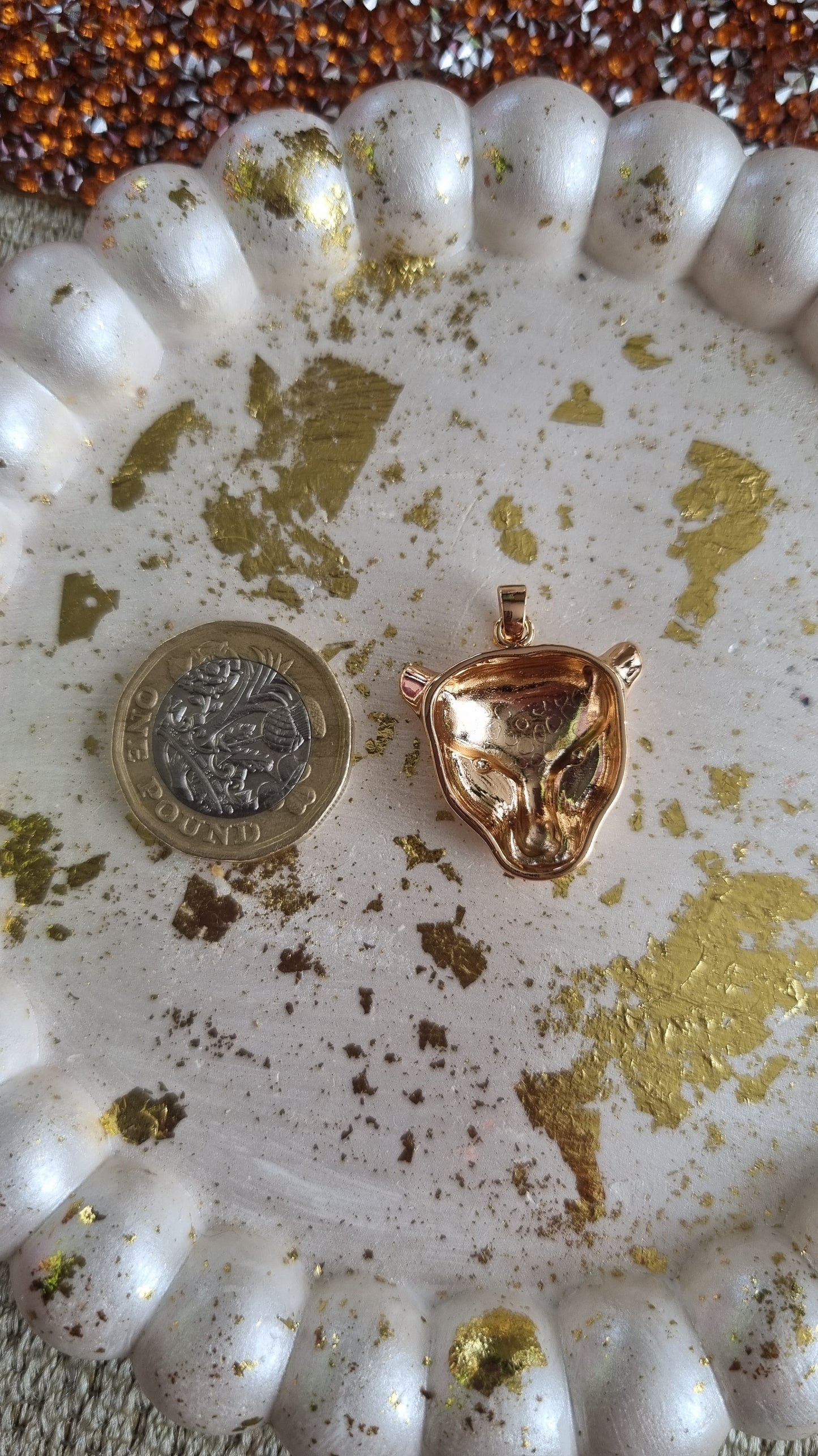 18kr.gold plated pendant