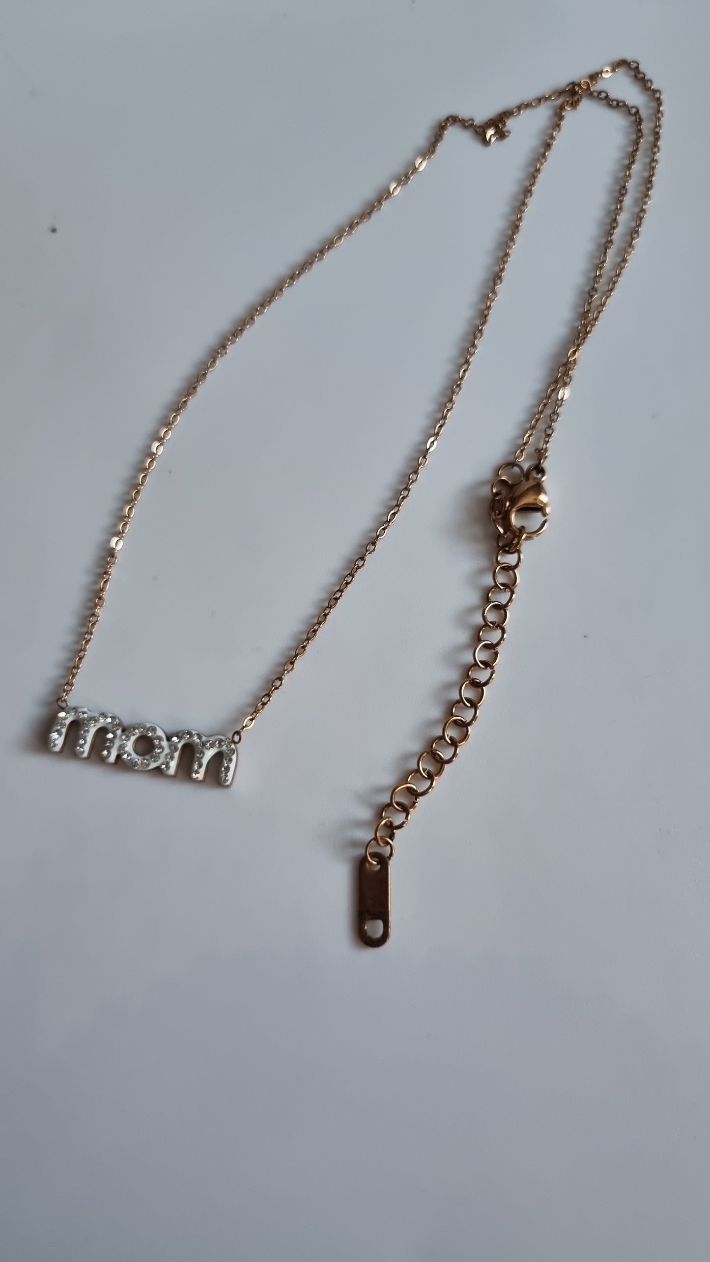 Rose gold plated stainlessSteel jewellery with sw.crystal mum