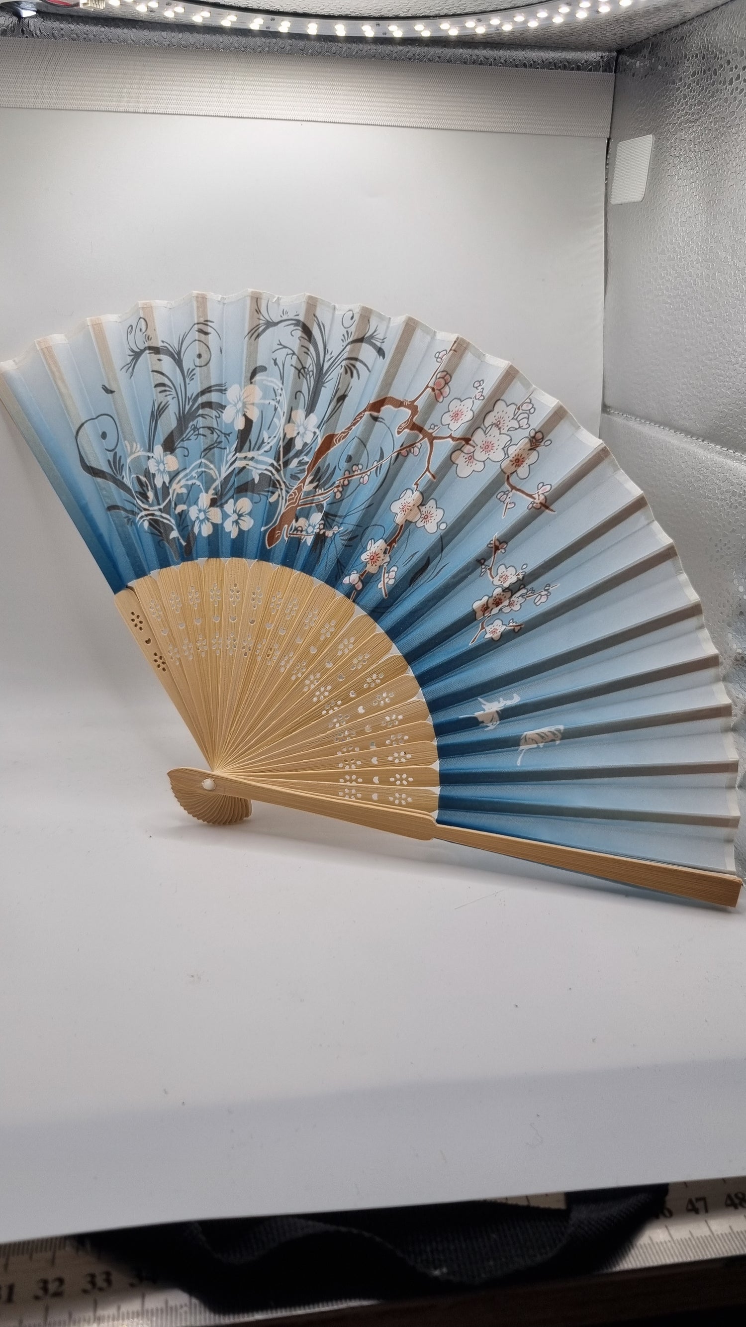 Wooden flower design Folding Hand Fan