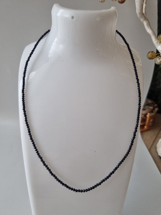 Handmade natural Stone blue goldstone faceted beads 2-3mm