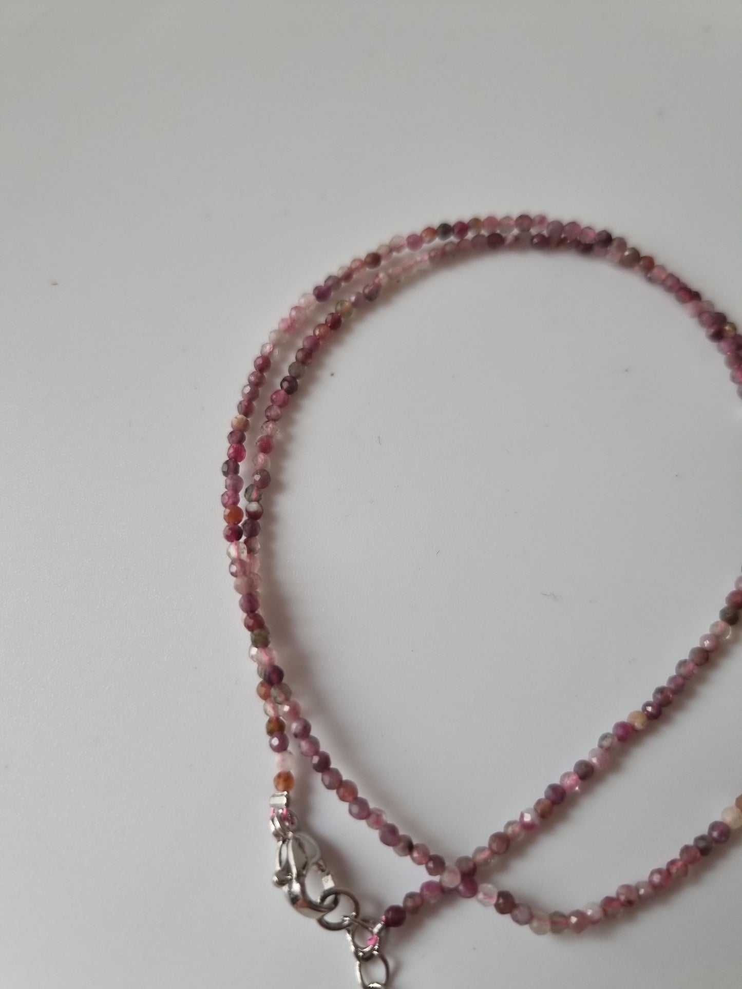 Handmade Pink Tourmarine gemstone 2-3mm choker beautiful