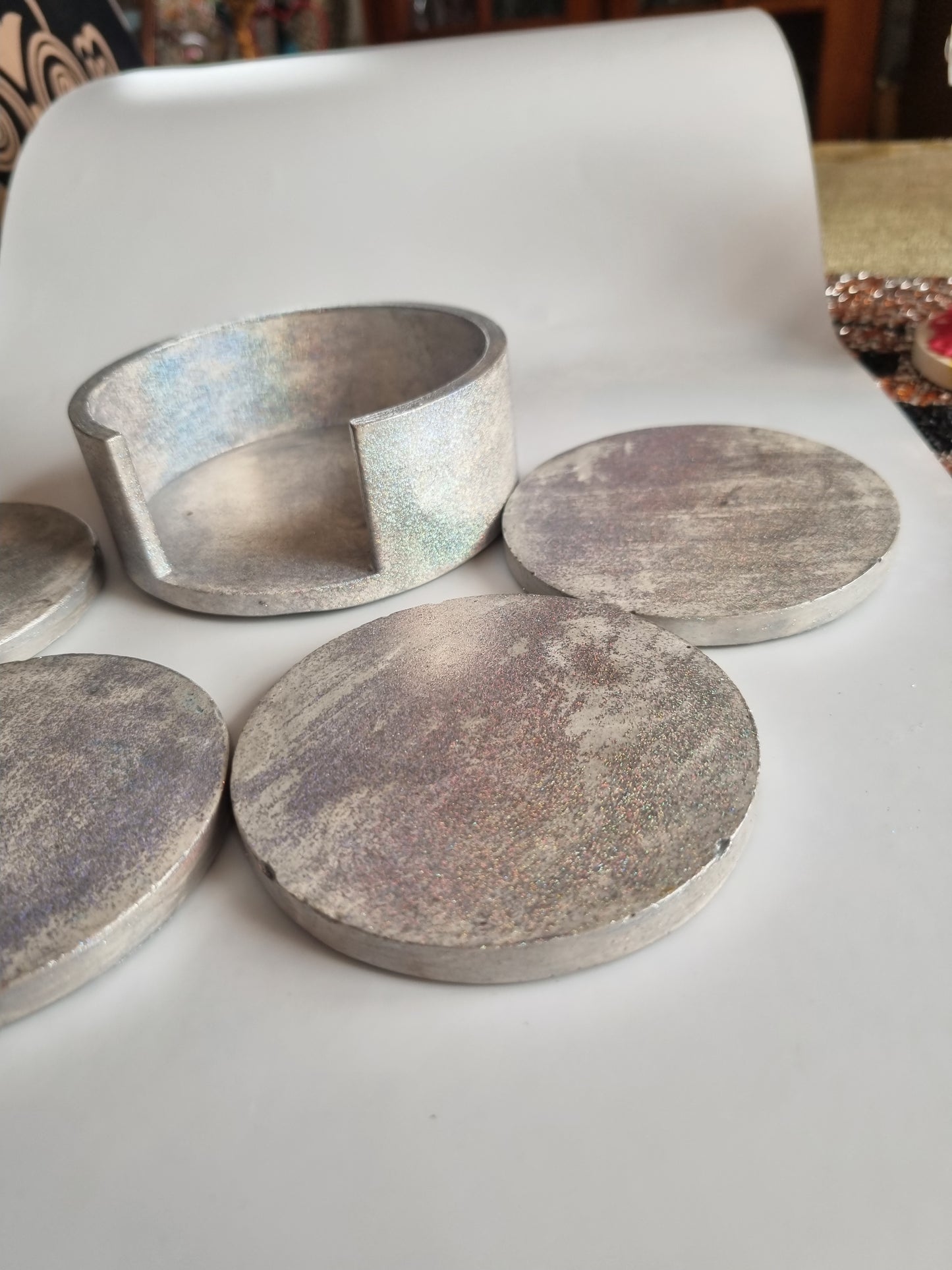 Handmade   beautiful coasters cups,glasses, beautiful made with love