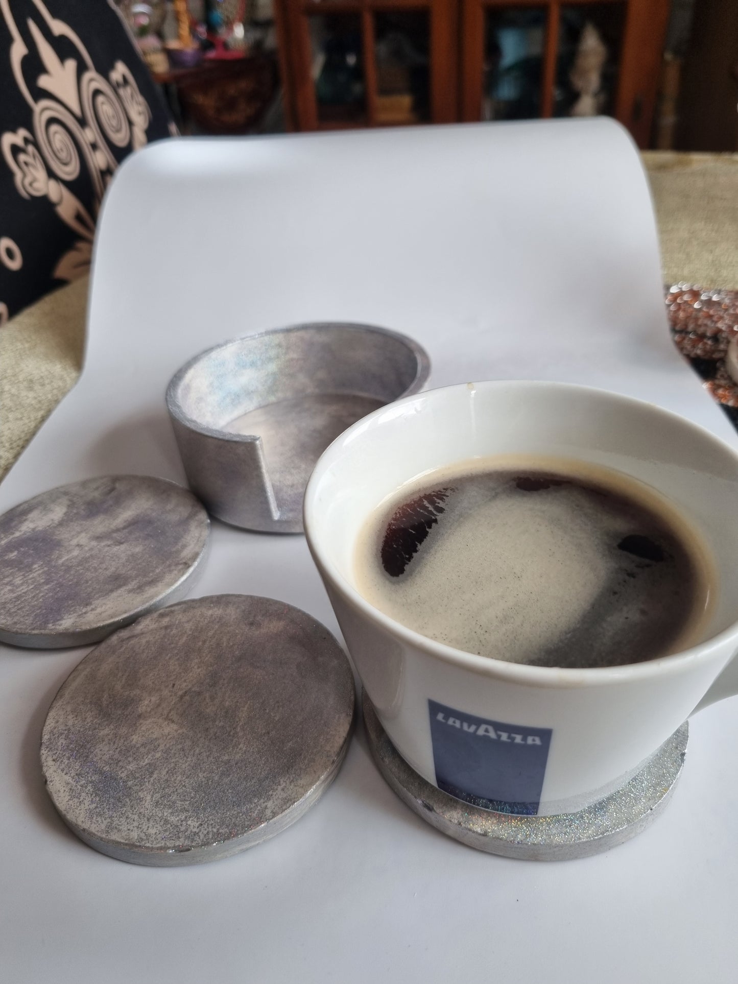 Handmade   beautiful coasters cups,glasses, beautiful made with love