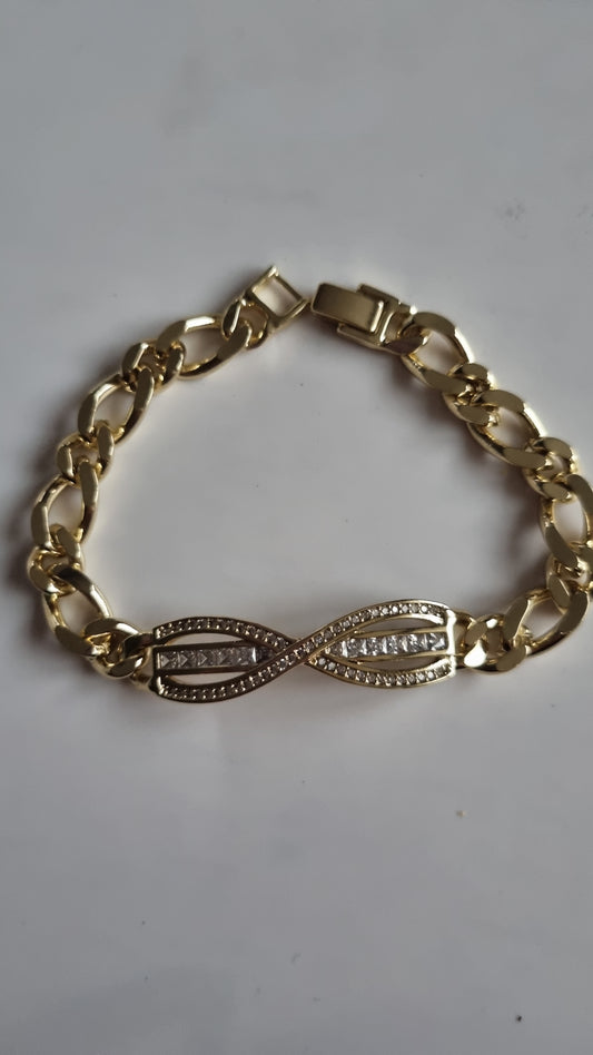 14kr.gold plated bracelet waterproof hypoallergenic free nickel