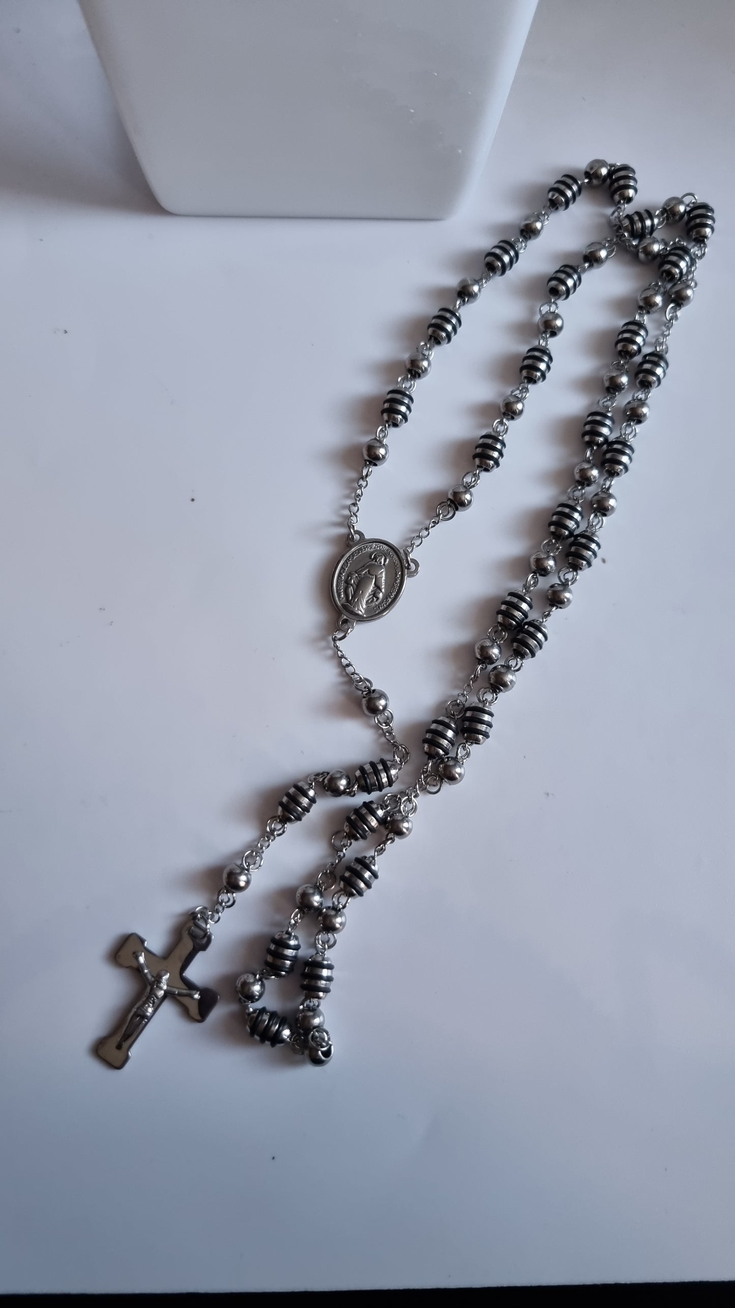 Men necklace stainless steel platinum plated