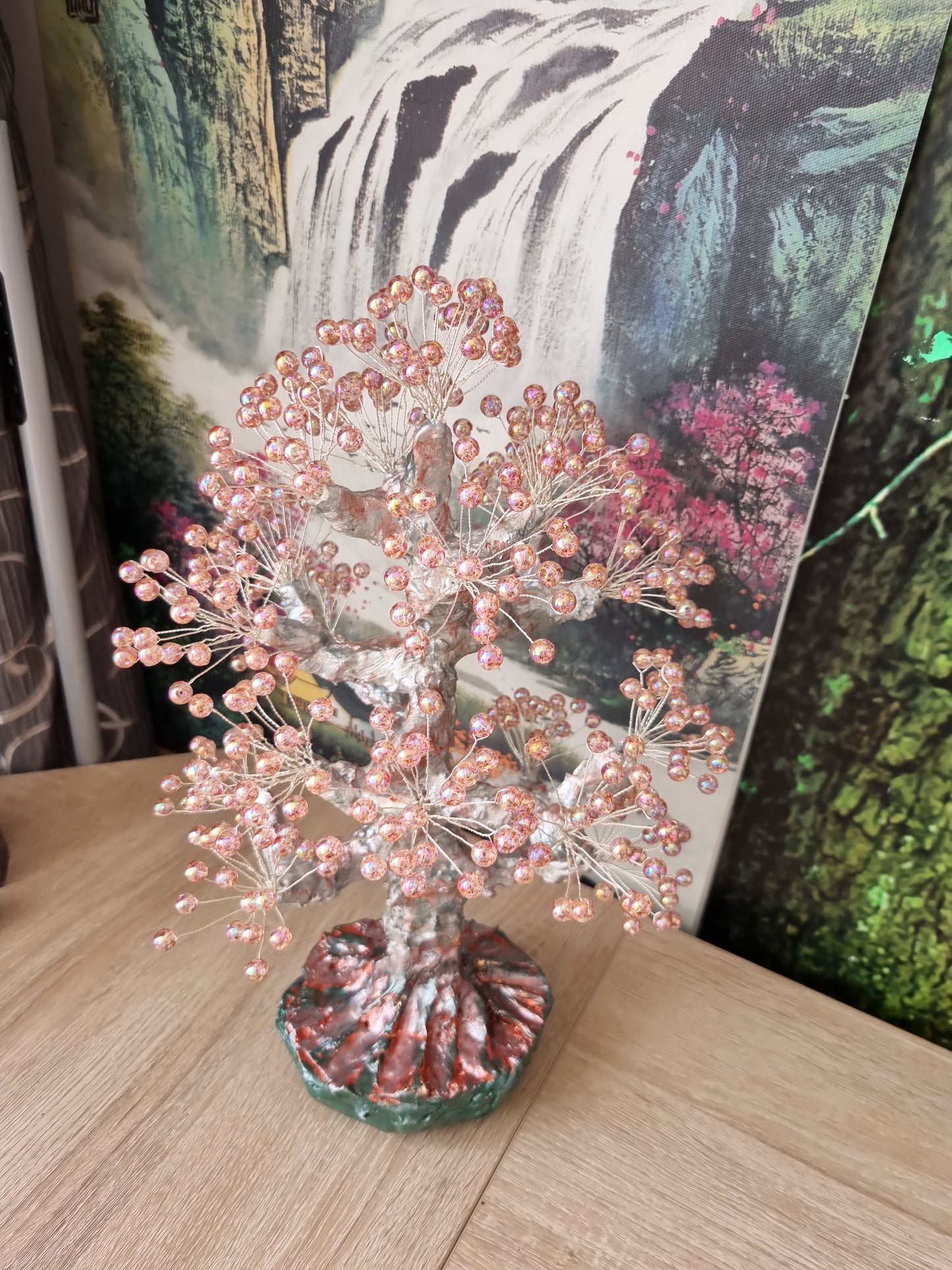 Handmade tree from acrylic beads very beautiful decoration in the home  large size