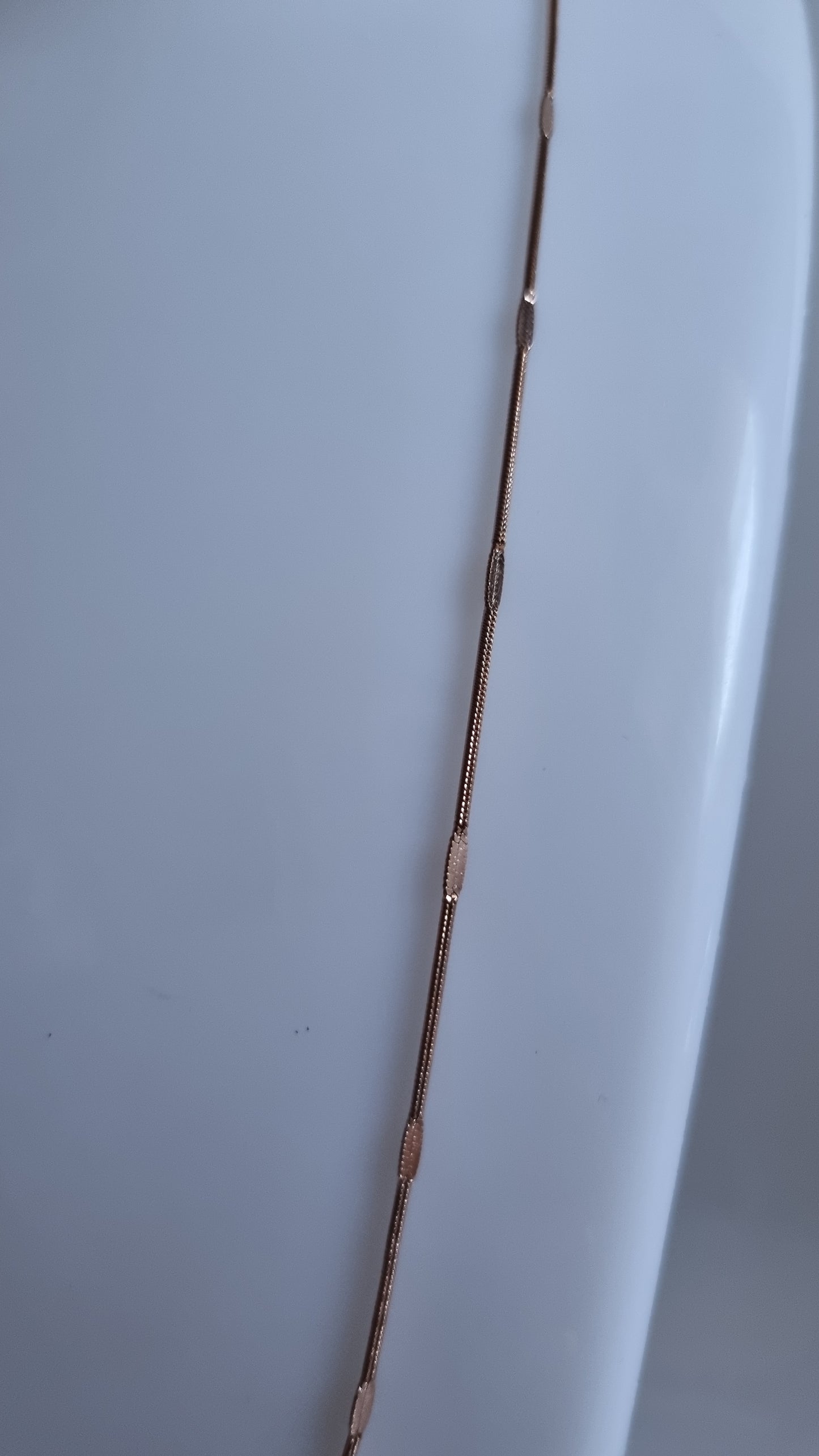 Stainless steel rose gold plated necklace chain unisex