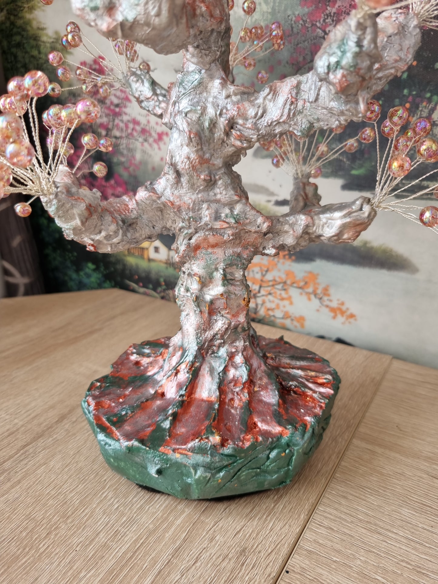 Handmade tree from acrylic beads very beautiful decoration in the home  large size