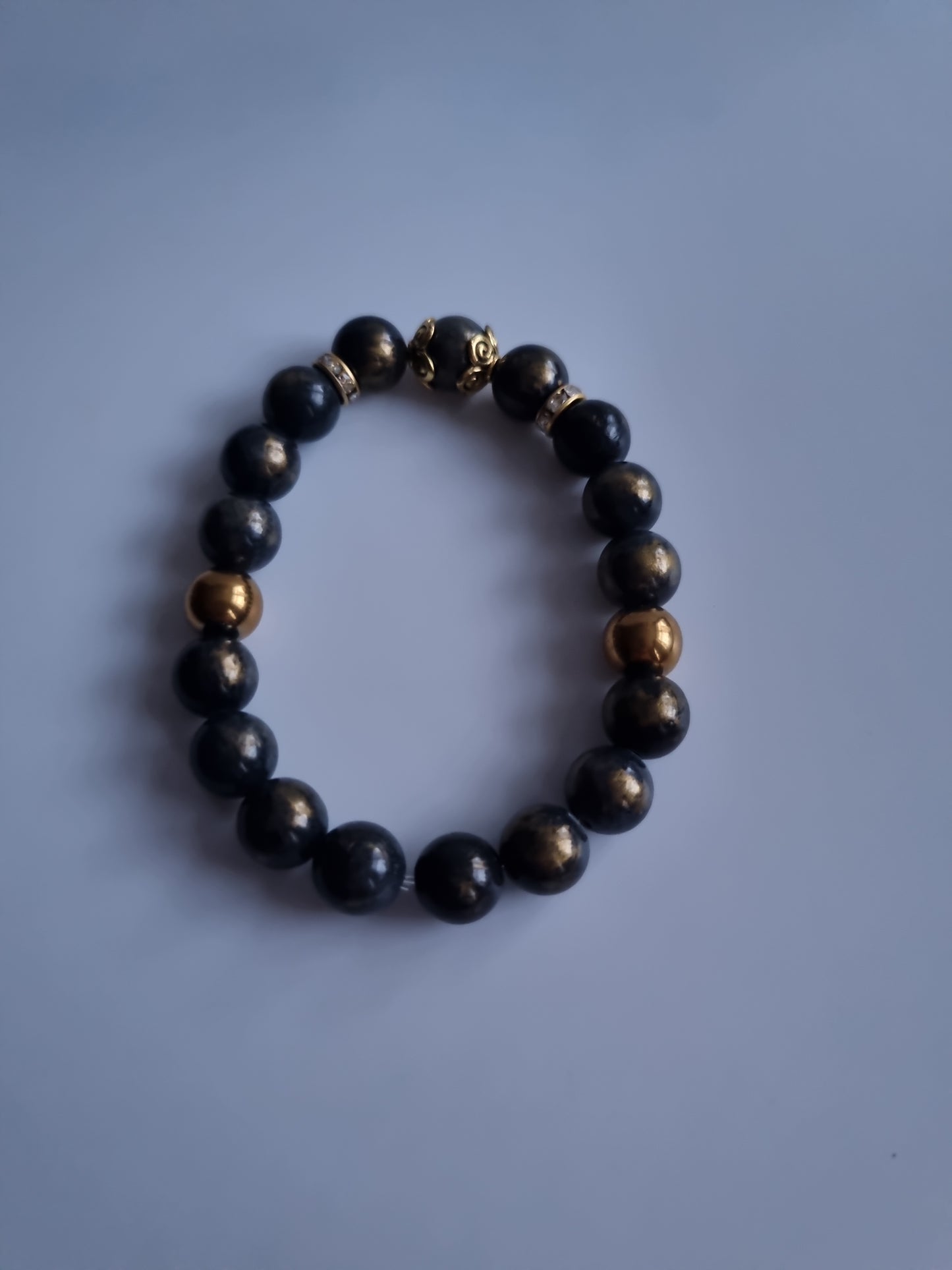 Stretchy bracelet with natural Stone lapis lazuli 10mm