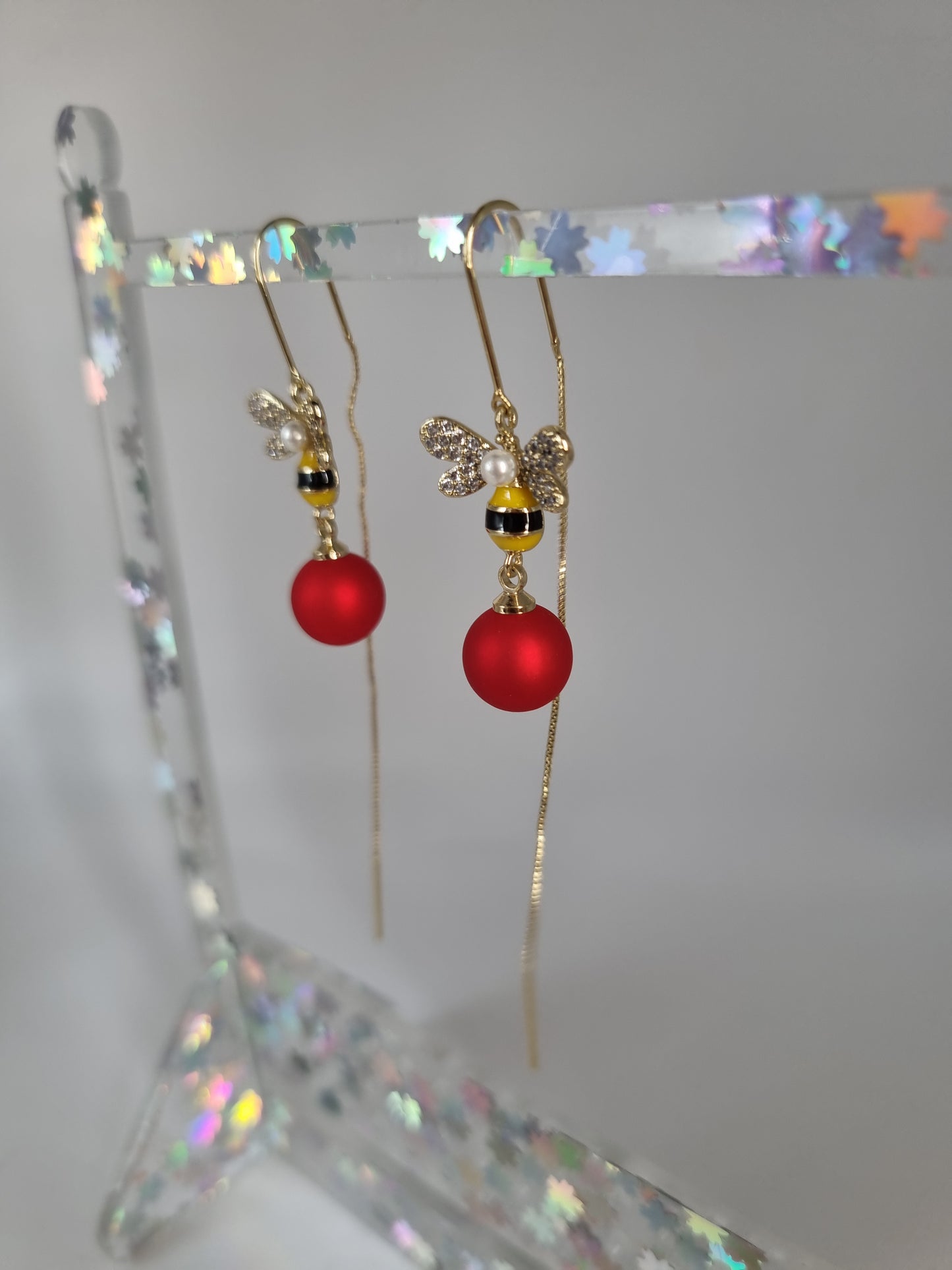 14kr.gold plated copper metal hypoallergenic free nickel waterproof with sw.crystal beautiful earings