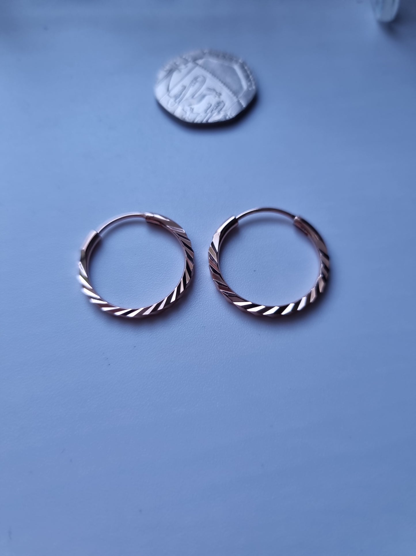 Rose gold plated earrings waterproof free nickel hypoallergenic