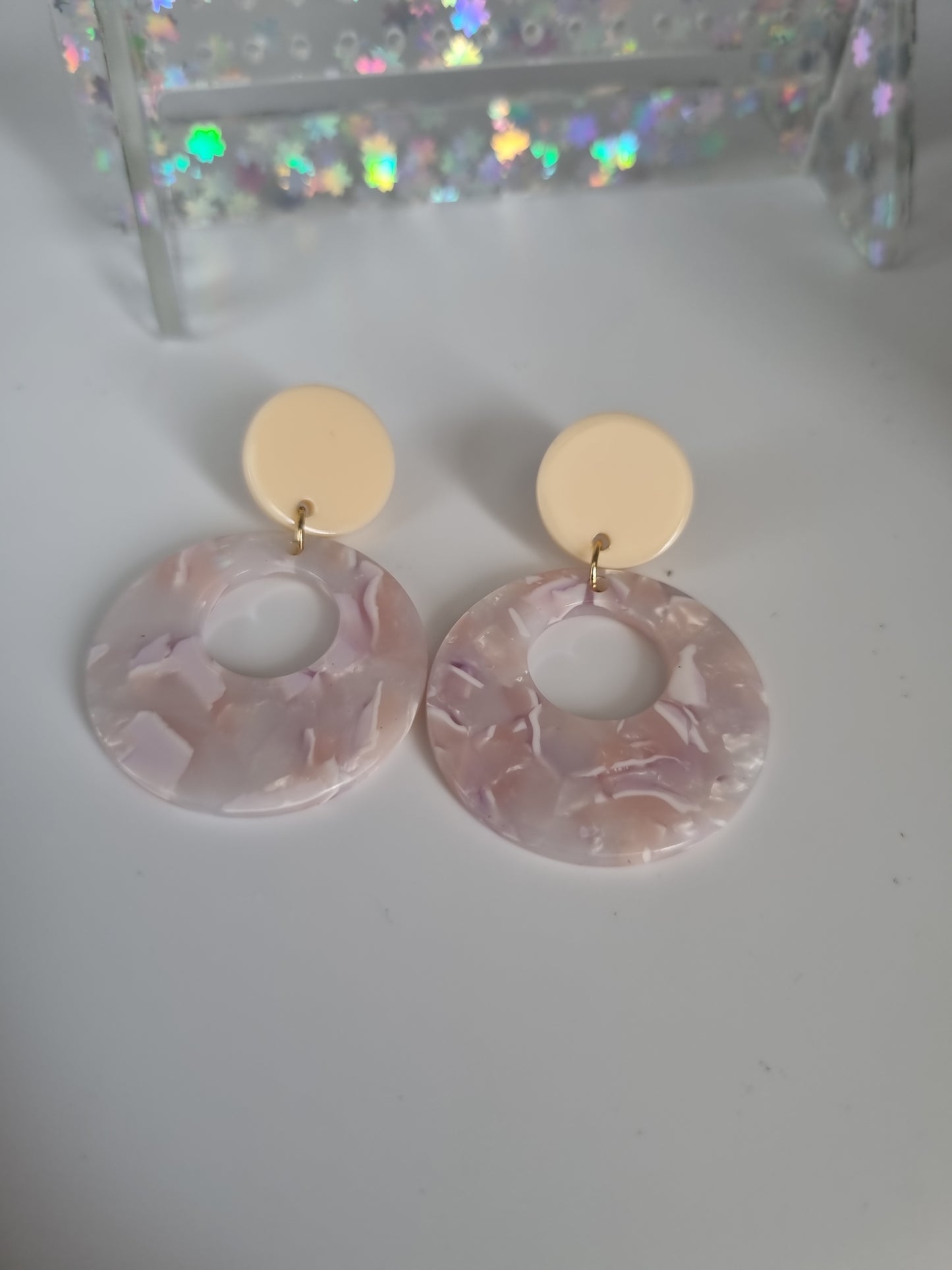 S925 earings Studs very beautiful light pink color