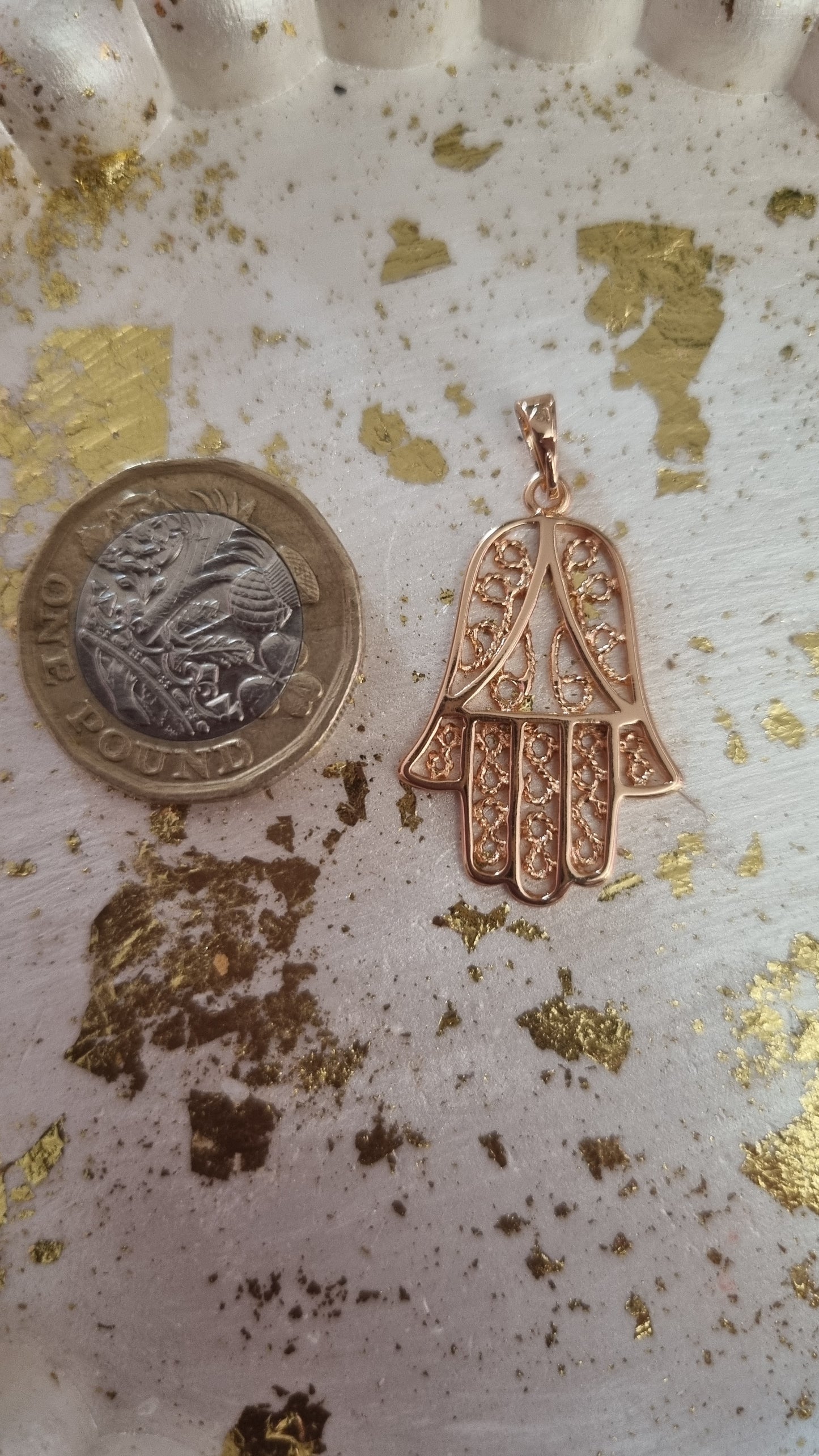 18kr.gold plated pendant