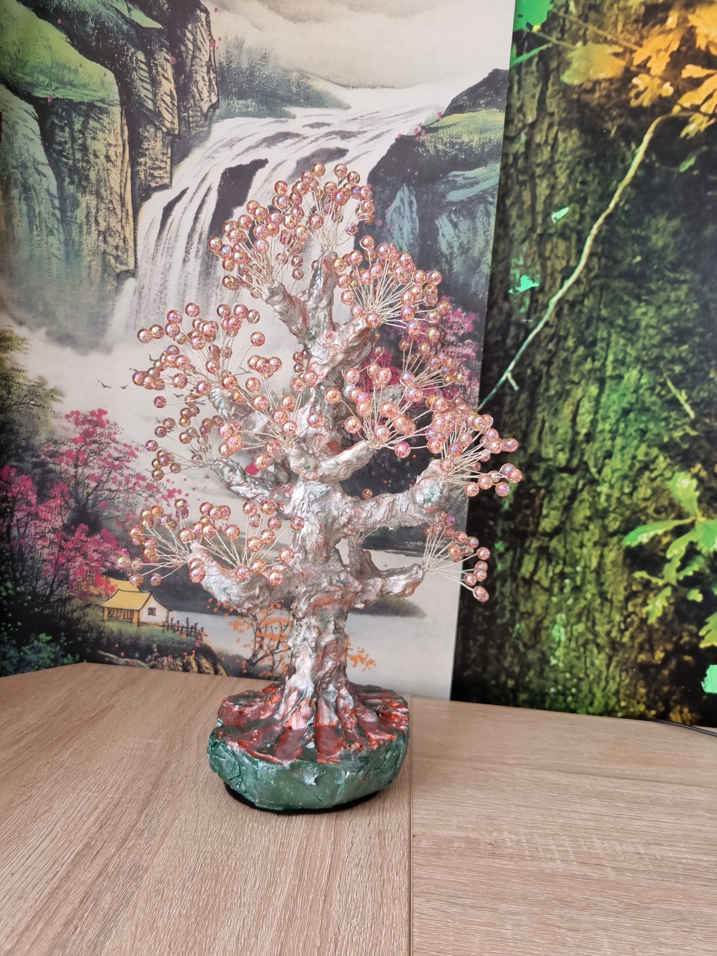 Handmade tree from acrylic beads very beautiful decoration in the home  large size