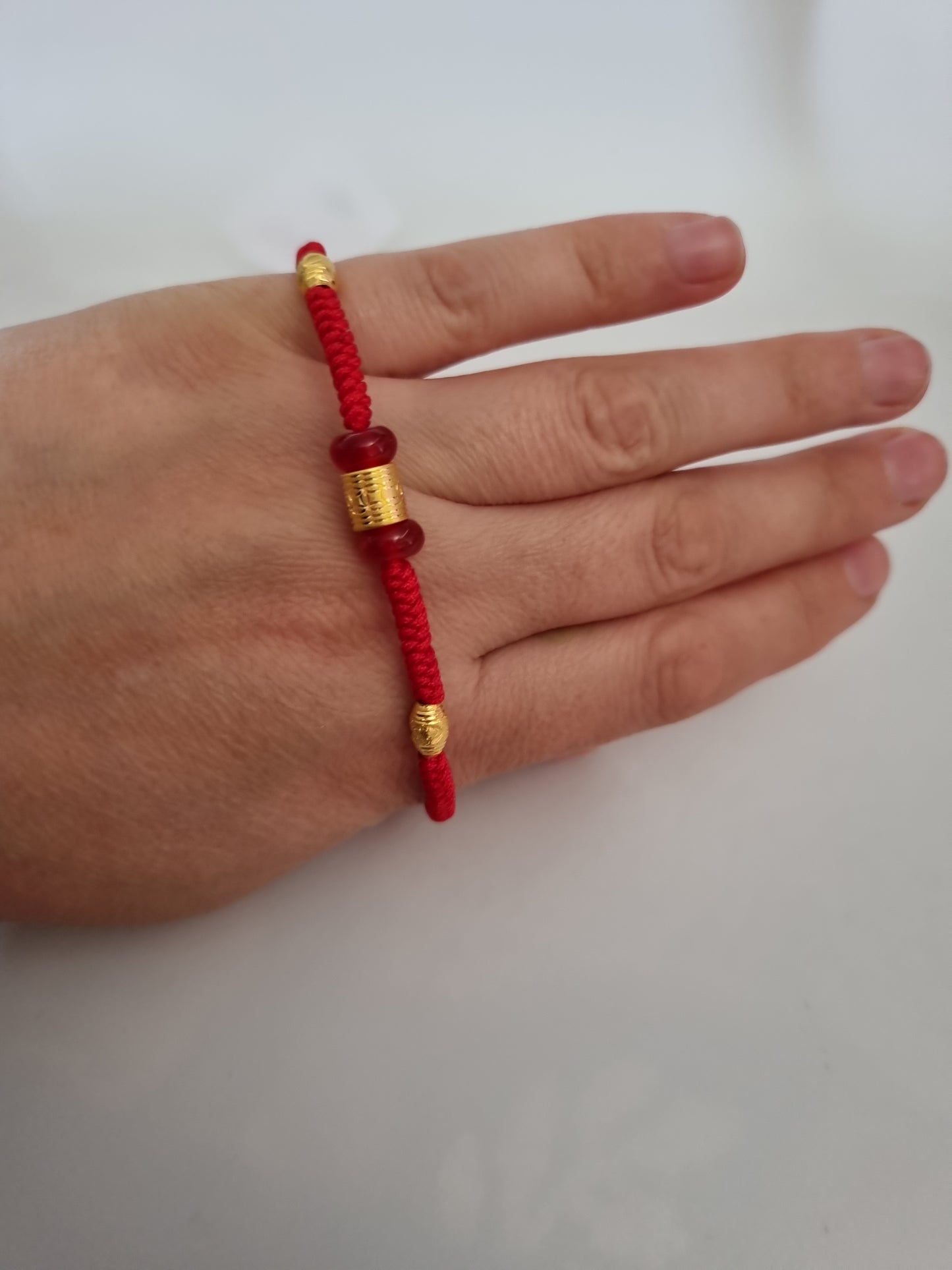 Handmade bracelets with 24kr.gold plated beads hypoallergenic