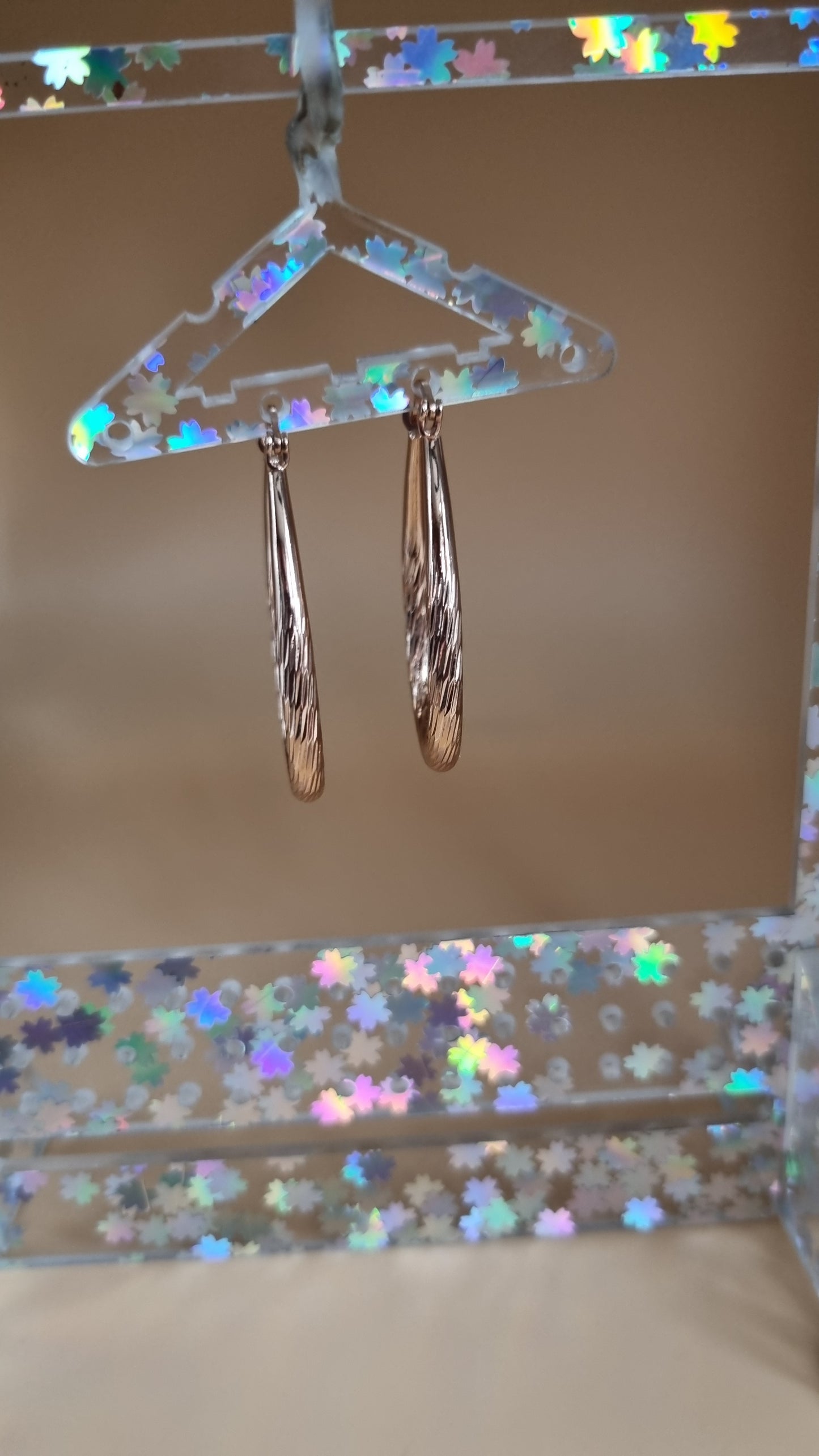 Rose gold plated earrings waterproof free nickel hypoallergenic