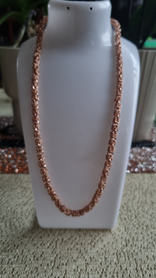 Rose gold plated chain unisex waterproof hypoallergenic luxury group necklace