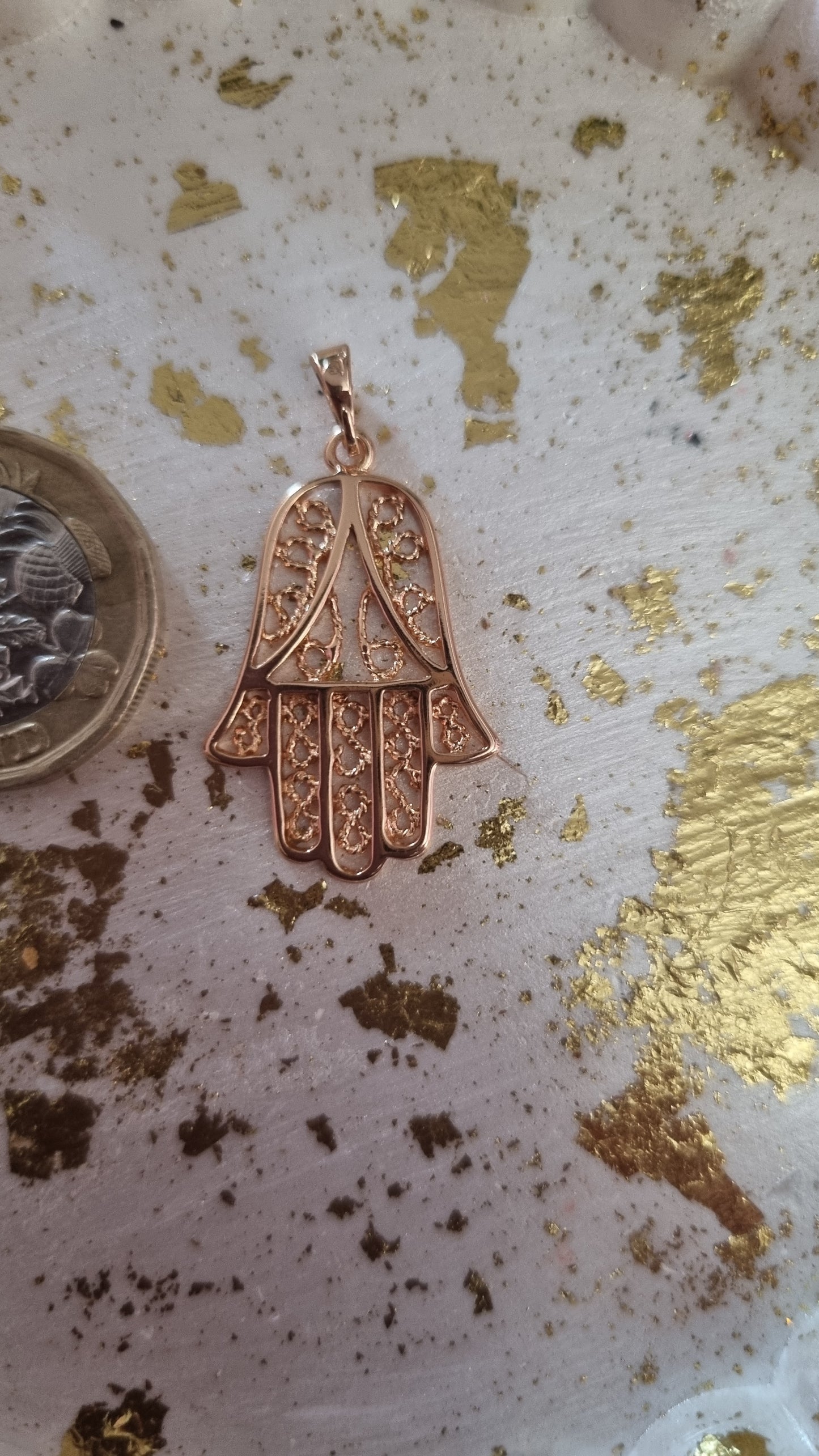 18kr.gold plated pendant
