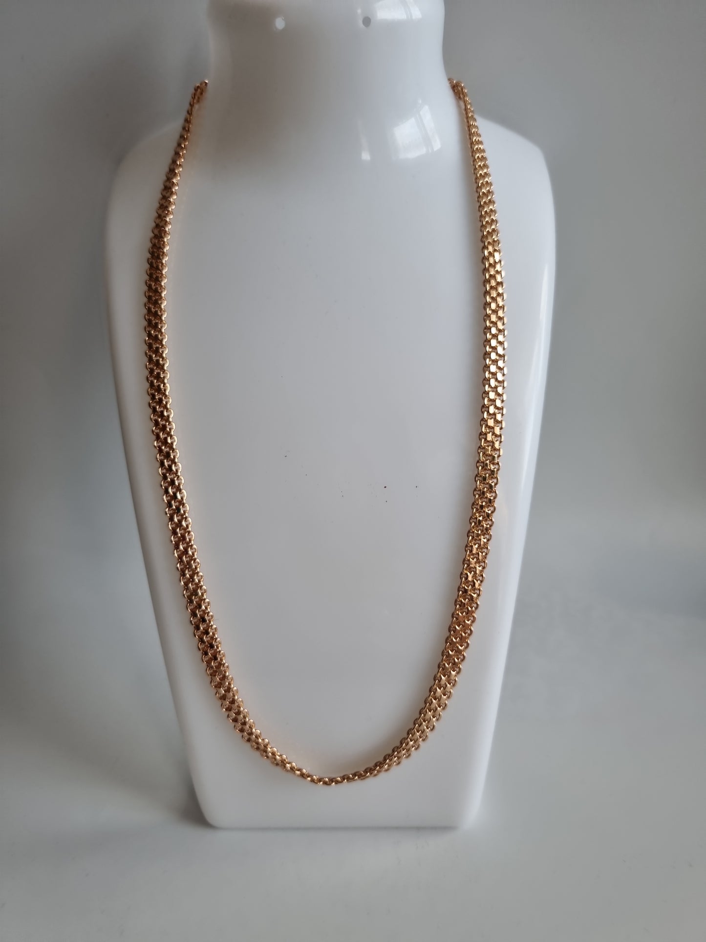 18kr.gold plated necklace chain waterproof free nickel hypoallergenic (Medical gold jewellery)