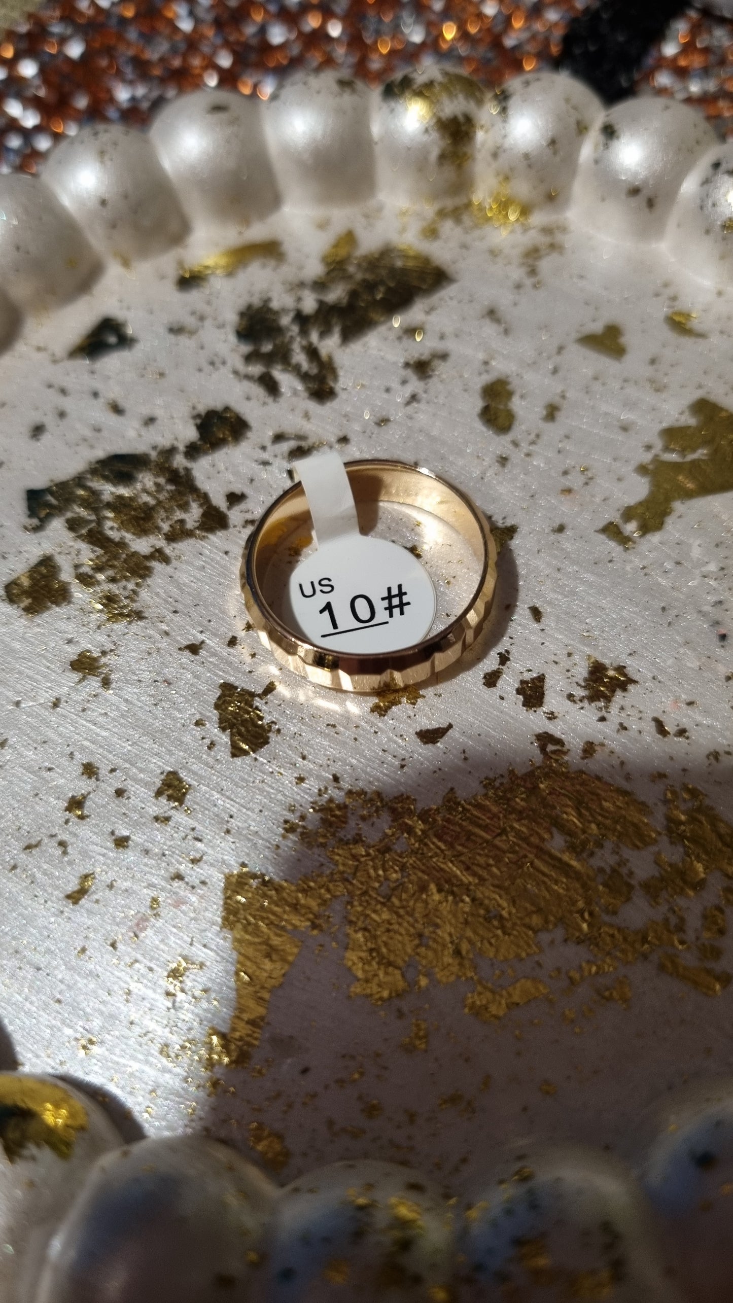 18kr.gold plated ring unisex