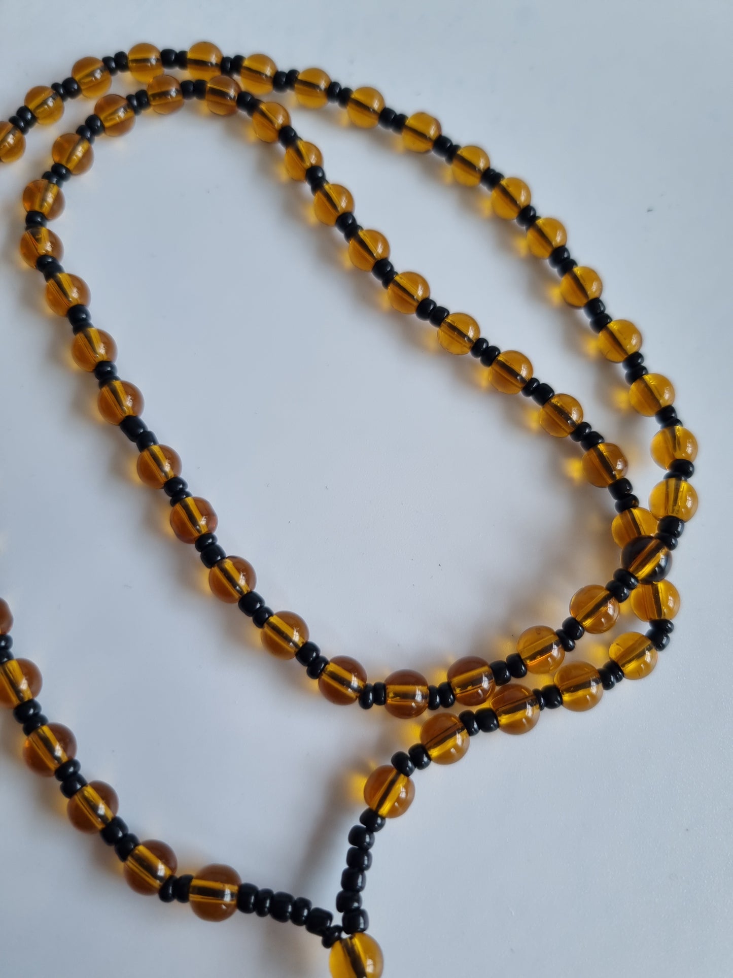 Handmade natural amber  beads necklace with handmade pendant very elegant necklace