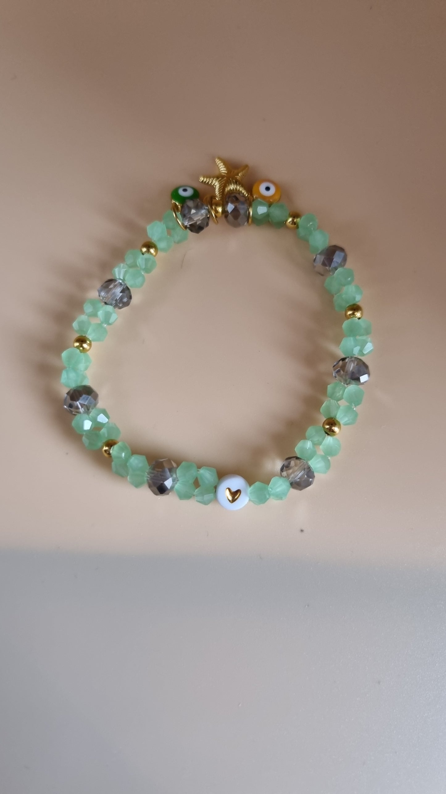 Handmade bracelets from glass beads stretchy bracelet one size