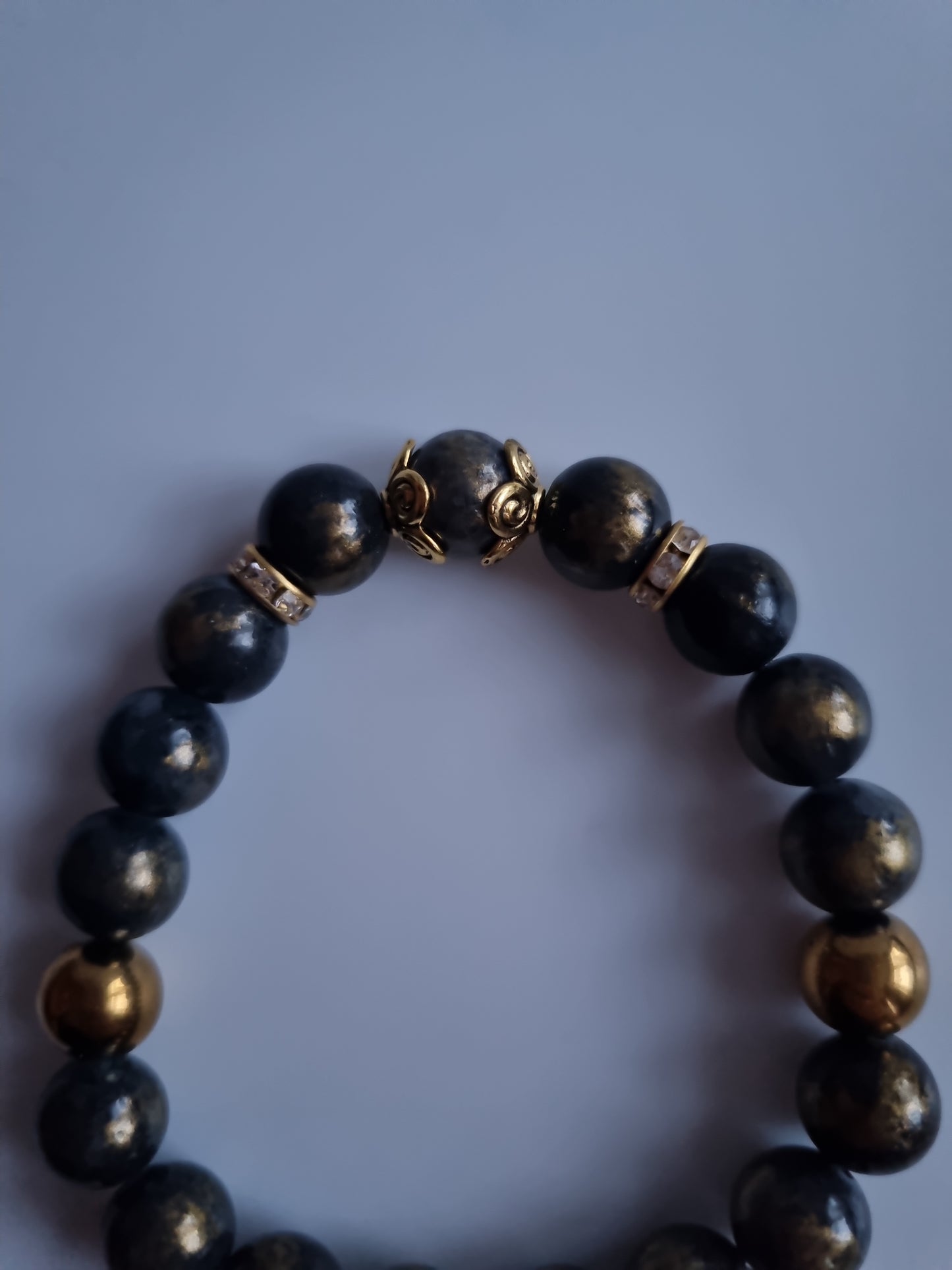 Stretchy bracelet with natural Stone lapis lazuli 10mm