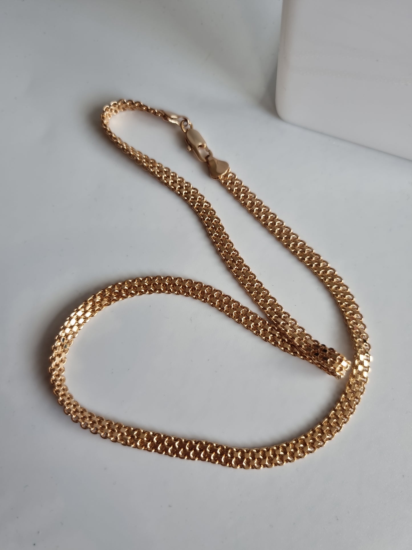 18kr.gold plated necklace chain waterproof free nickel hypoallergenic (Medical gold jewellery)