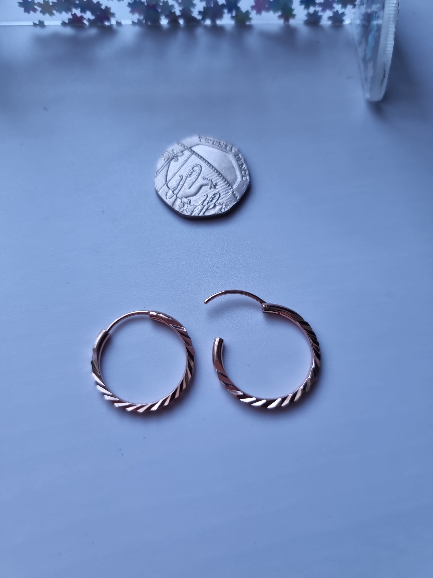 Rose gold plated earrings waterproof free nickel hypoallergenic